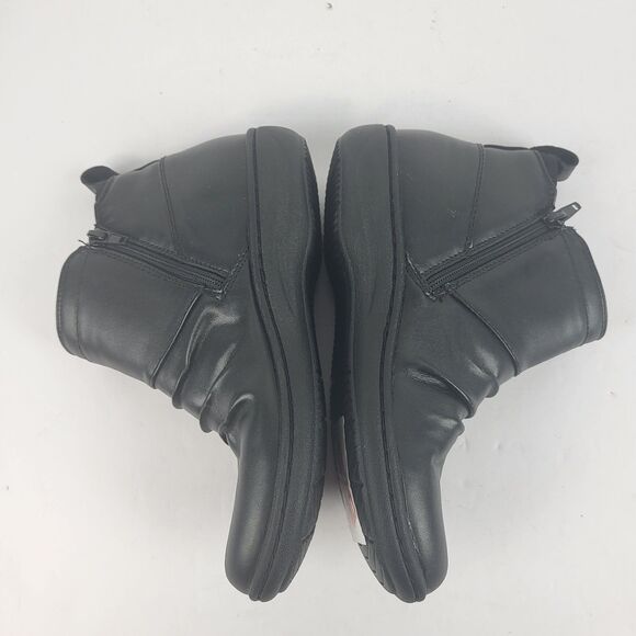 Clarks Laurieann Park Women's Black Leather Comfort Ankle Booties Zip Size 5M - Picture 9 of 10